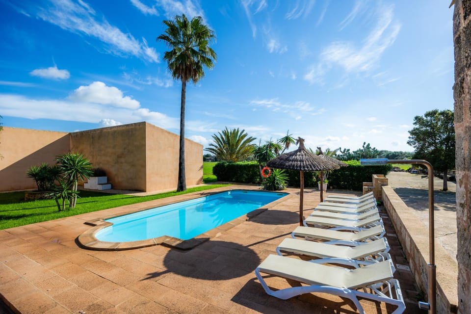 Property building, Living room, Swimming pool