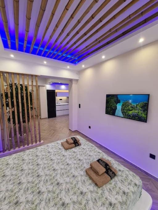 Bed, TV and multimedia, Photo of the whole room, Bedroom