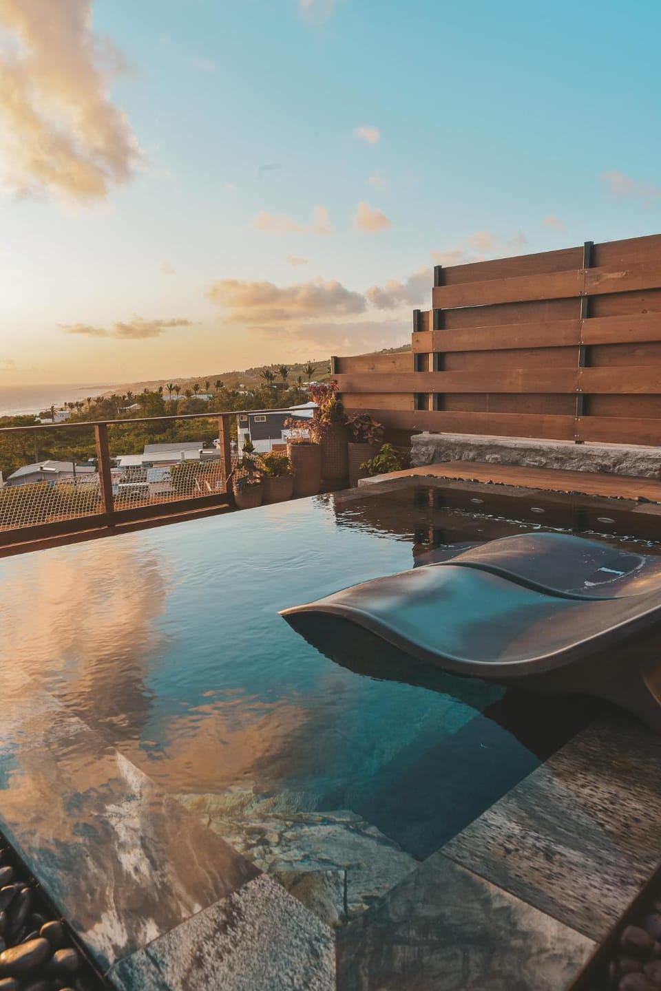 BBQ facilities, Sea view, Swimming pool, Sunrise, Sunset, furniture