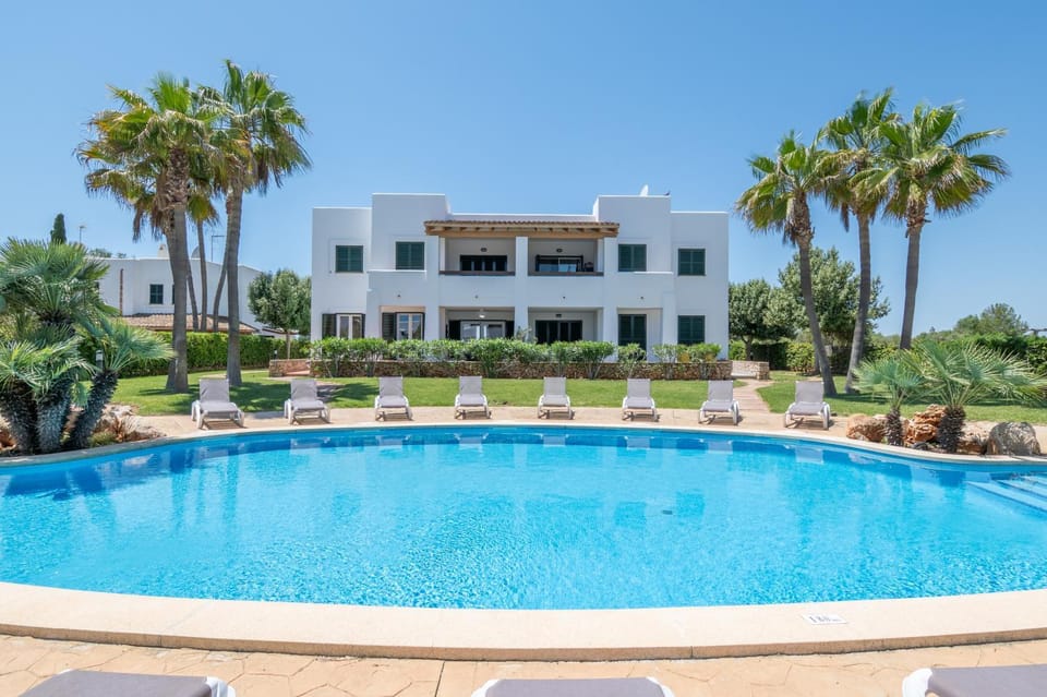 Property building, Living room, Swimming pool