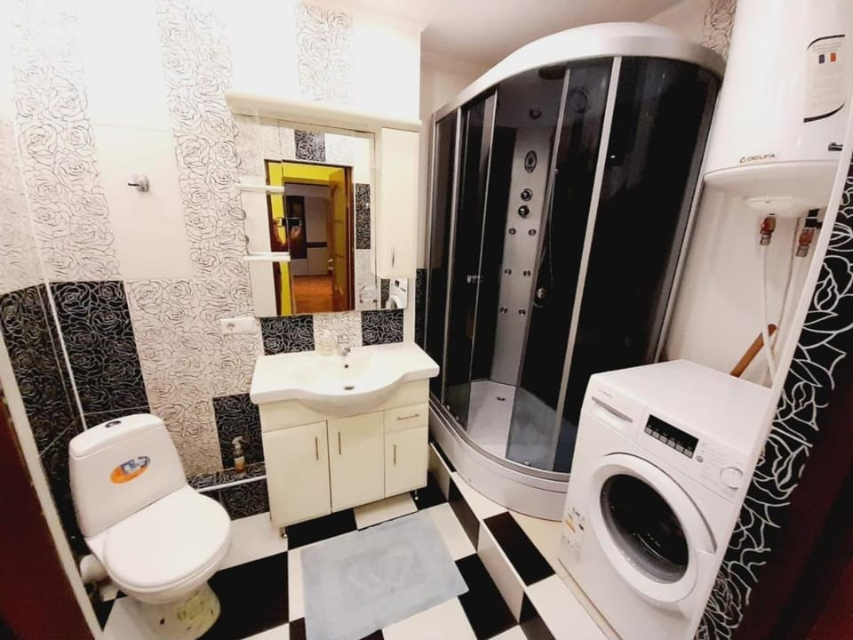 Shower, washing machine