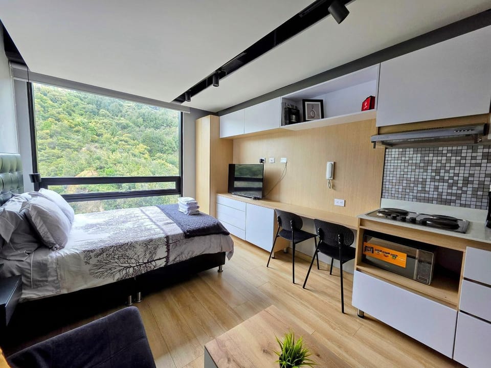 Vista a la montaña, Loft en Usaquen Bogotá Norte Apartment in Bogota