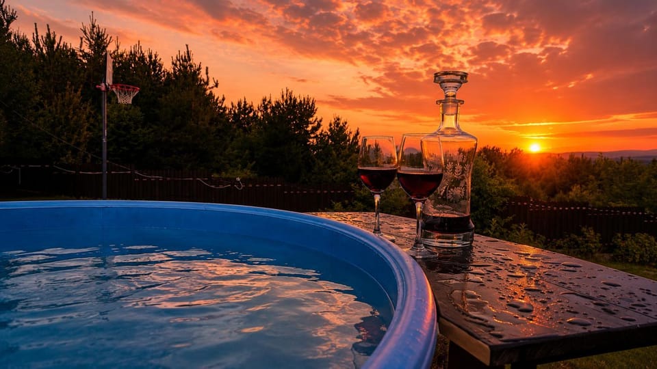Balcony/Terrace, Spa and wellness centre/facilities, Swimming pool, Sunset