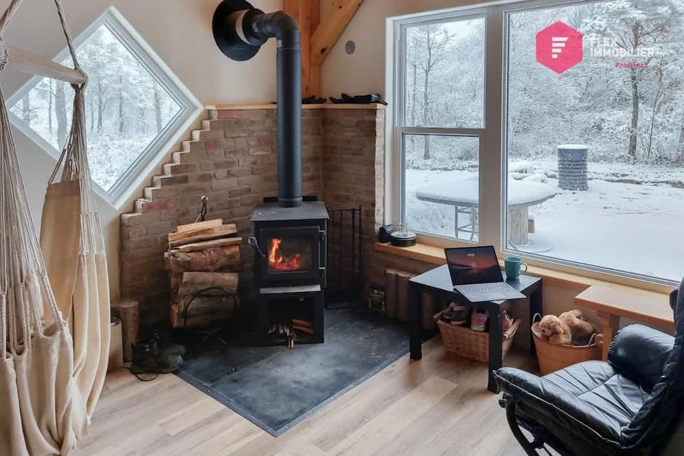 Le Pèlerin - Chalet rustique Écoresponsable en nature - Estrie House in Maine