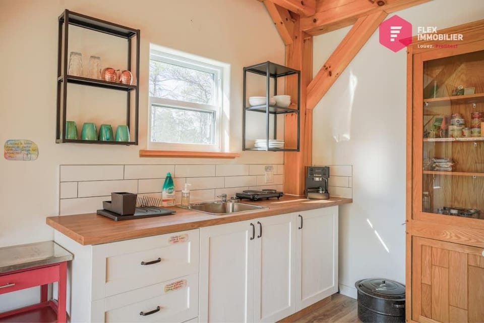 Le Pèlerin - Chalet rustique Écoresponsable en nature - Estrie House in Maine