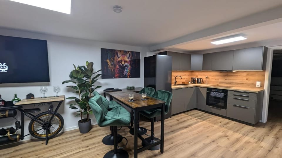 Kitchen or kitchenette, Dining area, oven, stove