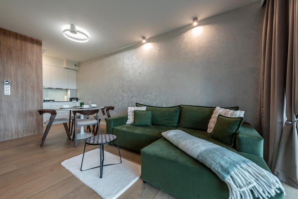 Kitchen or kitchenette, Living room, Seating area
