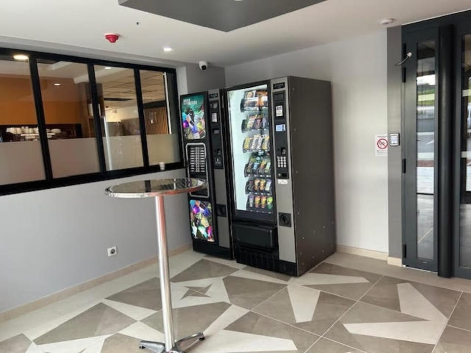 Property building, vending machine