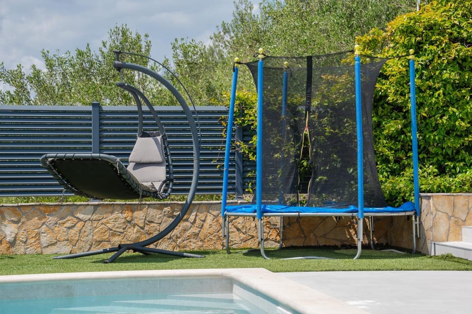 Children play ground, Pool view, Swimming pool, sunbed
