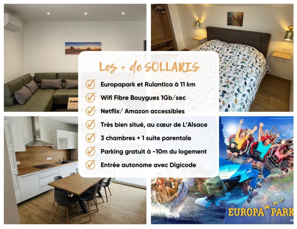Europapark à 11km Maison Soleil climatisé House in Grand Est