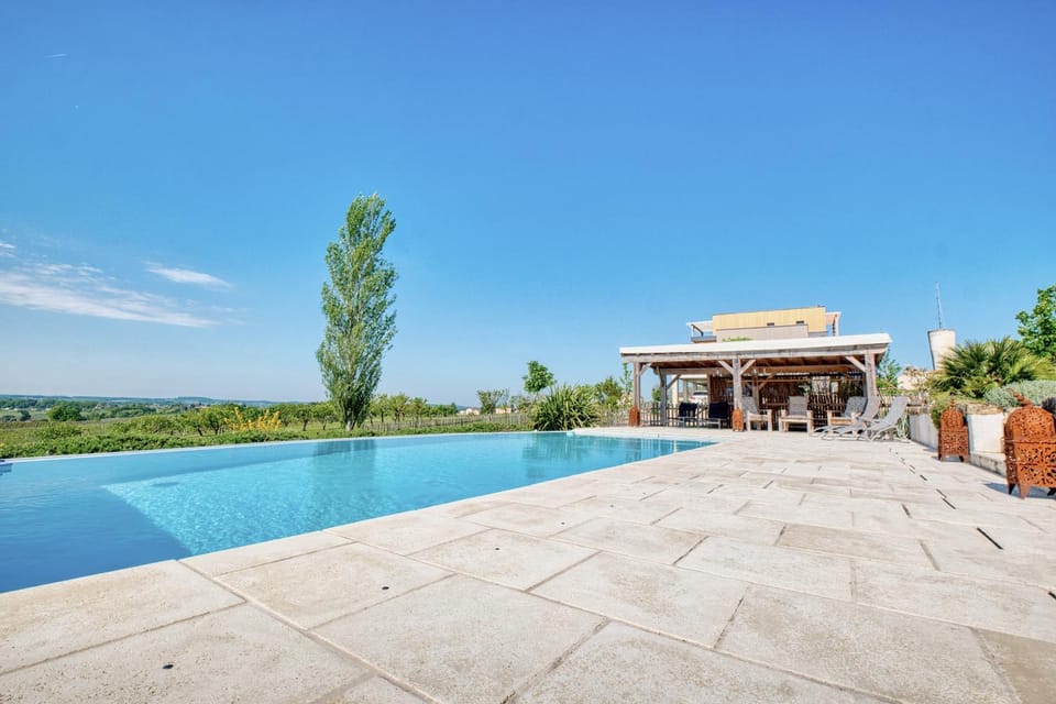 Property building, Living room, Swimming pool