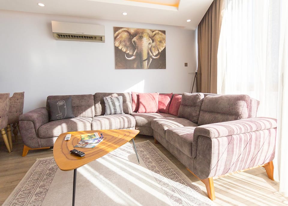 Living room, Seating area, air conditioner