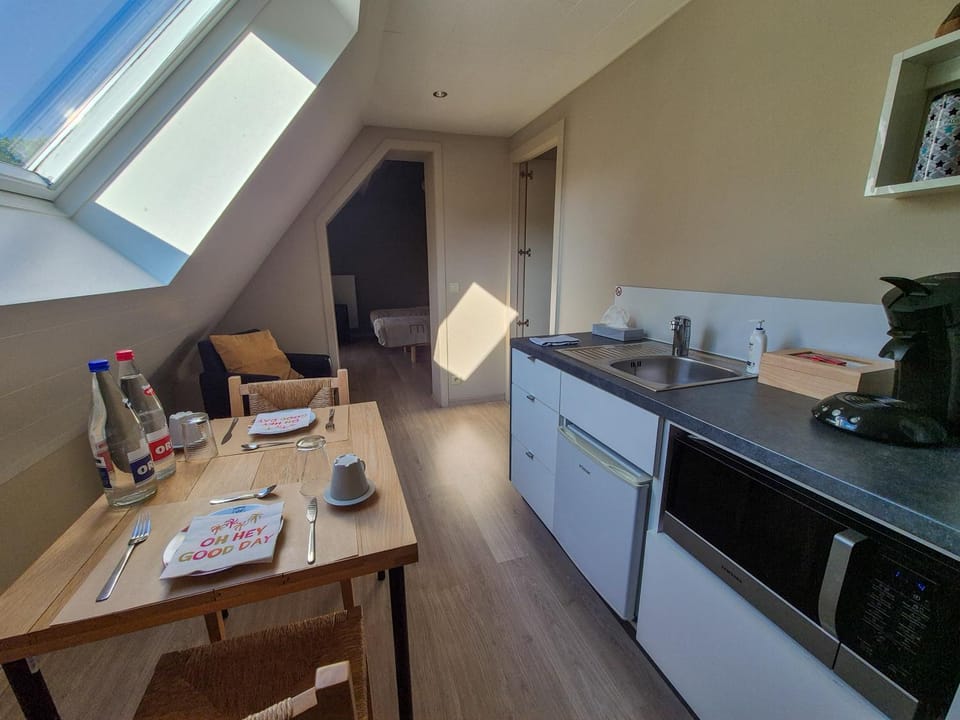 Kitchen or kitchenette, Dining area, oven
