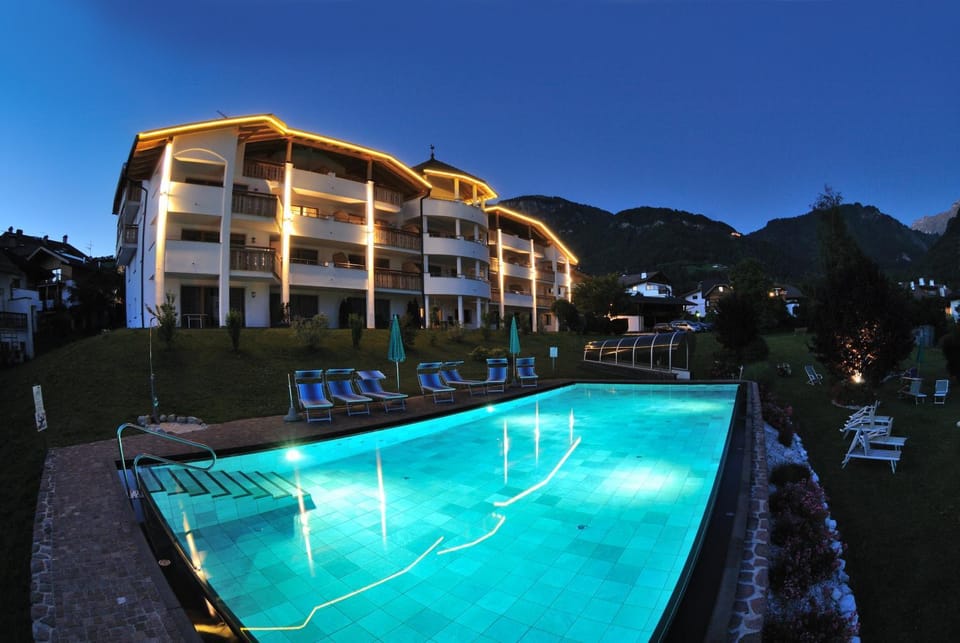 Property building, Living room, Swimming pool