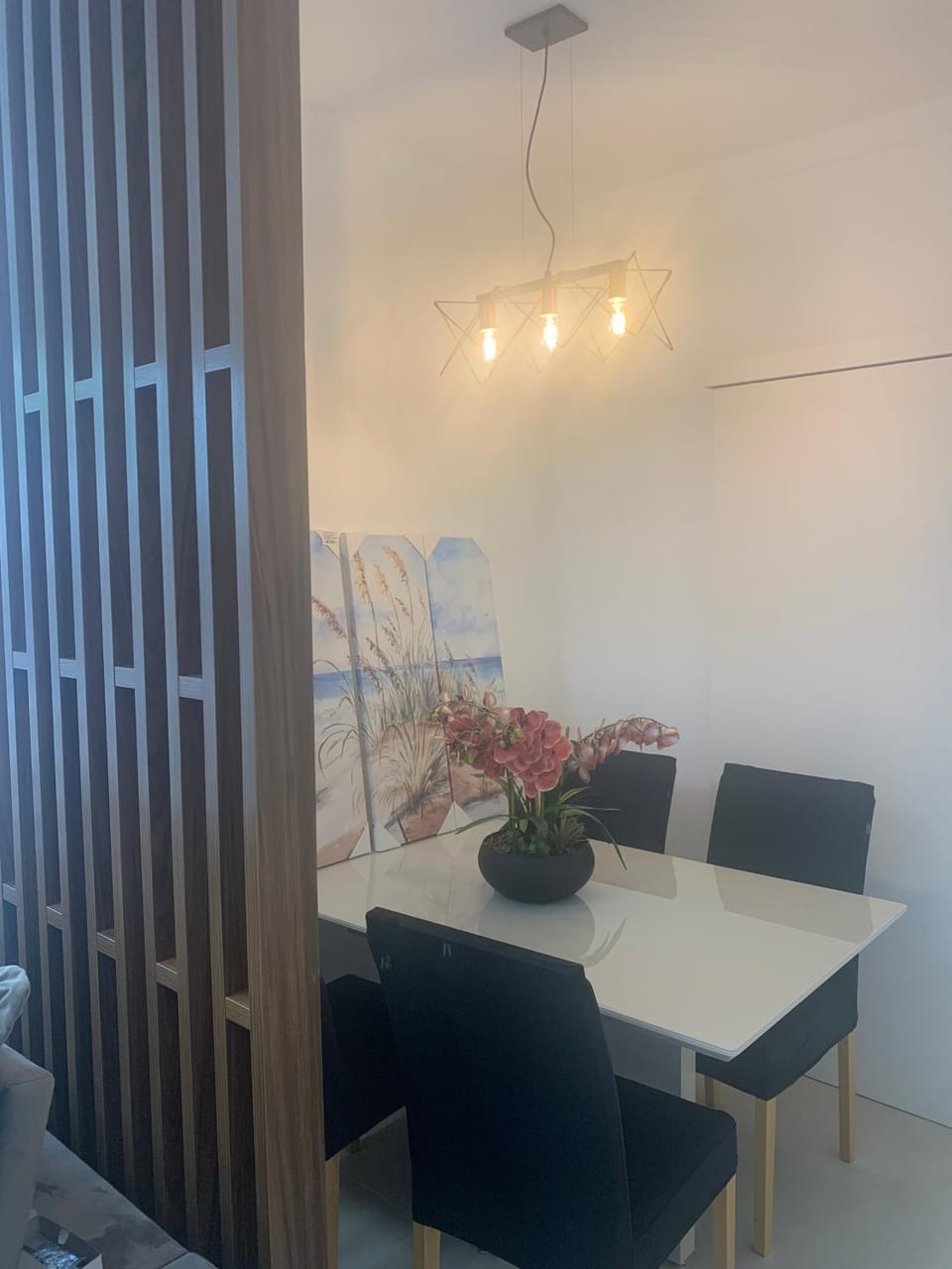 Dining area, air conditioner