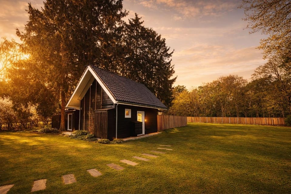 Property building, Spring, Day, Natural landscape, Garden, Garden view, Sunrise, Sunset