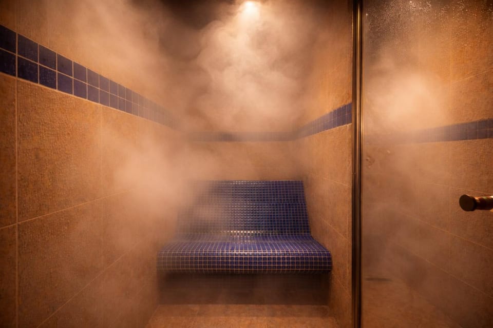 Shower, Sauna, Bathroom, Spa and wellness centre/facilities