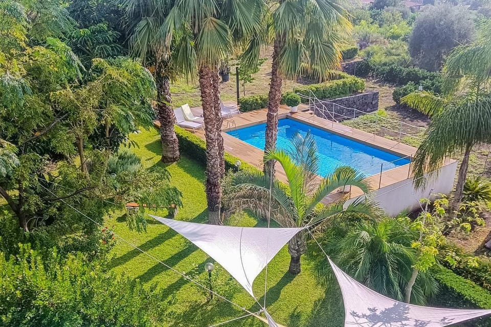 Property building, Living room, Swimming pool