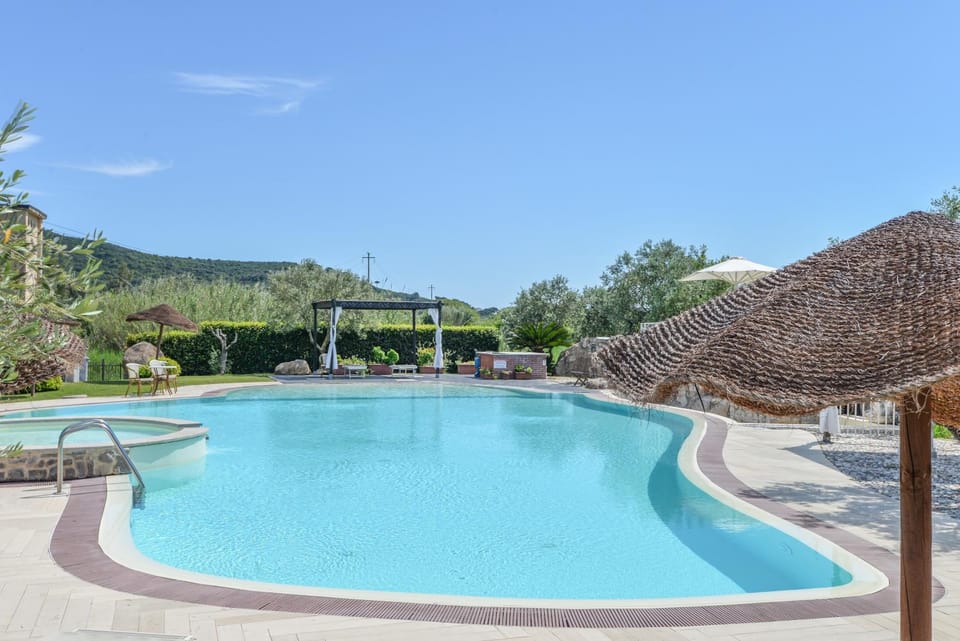 Property building, Living room, Swimming pool