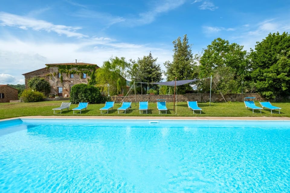 Property building, Living room, Swimming pool