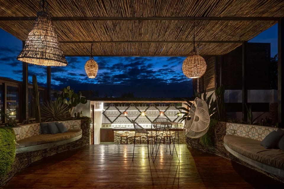 Patio, Night, Balcony/Terrace, Balcony/Terrace, Living room, Seating area