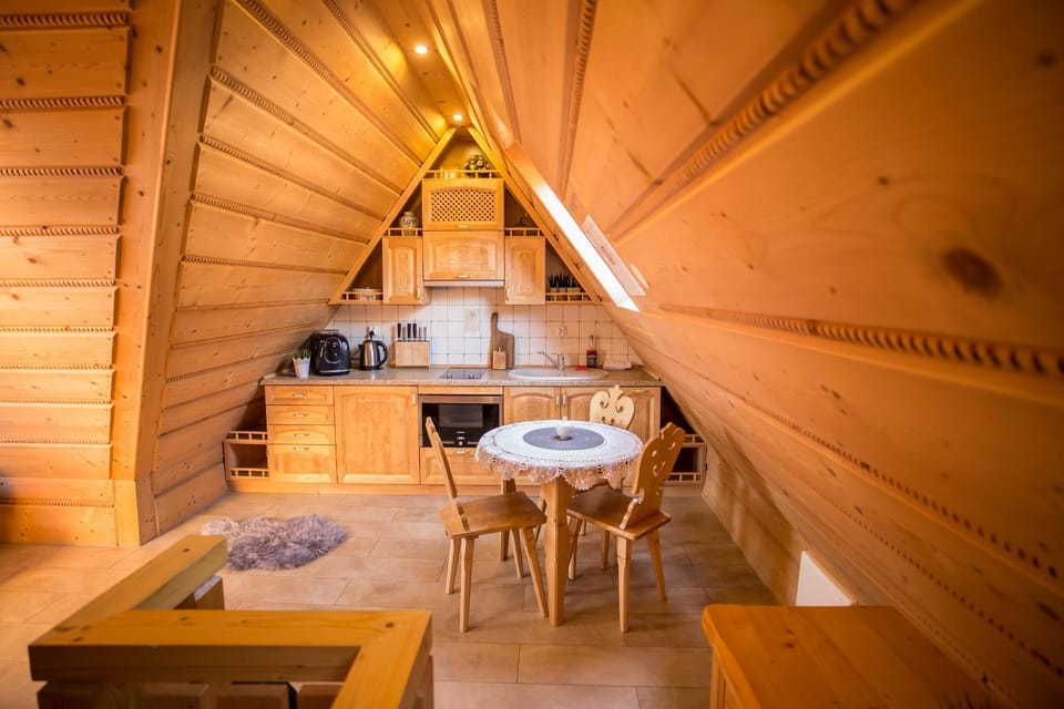 Kitchen or kitchenette, Living room, Dining area