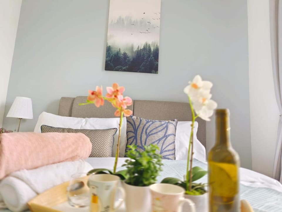 Bed, Bedroom, air conditioner