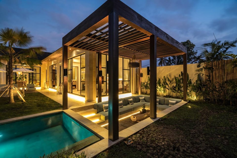Property building, Seating area, Pool view, Swimming pool