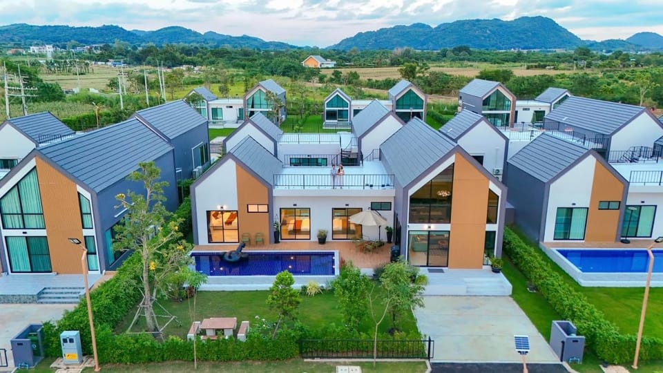 Property building, Natural landscape, Bird's eye view