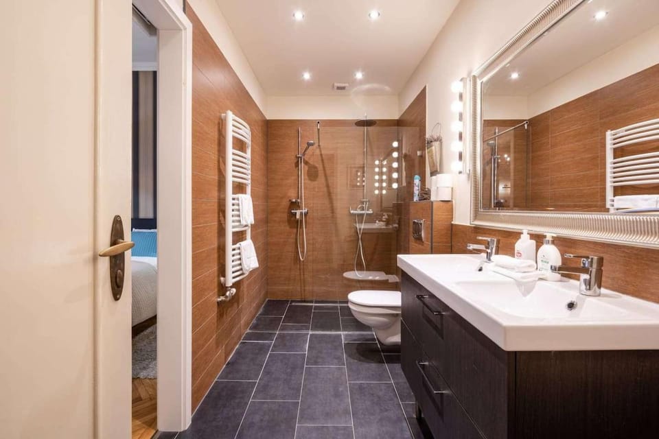 Shower, Toilet, Bathroom, towels