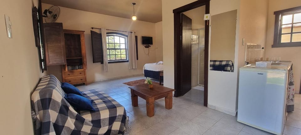 Kitchen or kitchenette, Living room, Bedroom