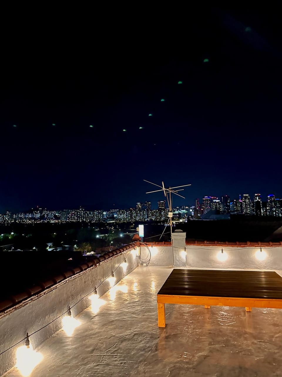 Night, View (from property/room), Balcony/Terrace