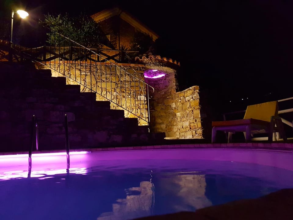 Night, Swimming pool, Swimming pool