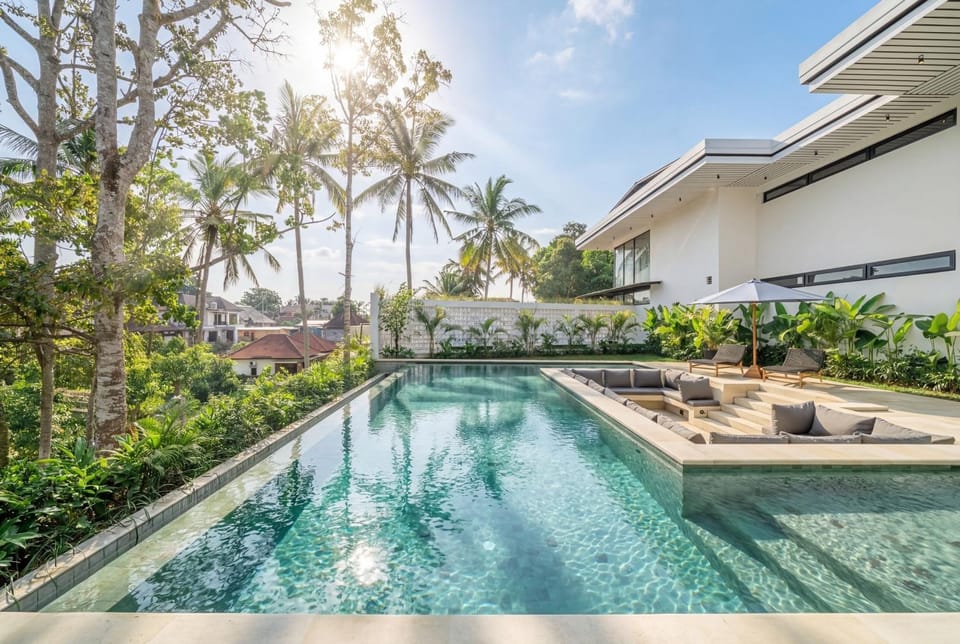 Patio, Natural landscape, Swimming pool, Swimming pool, sunbed