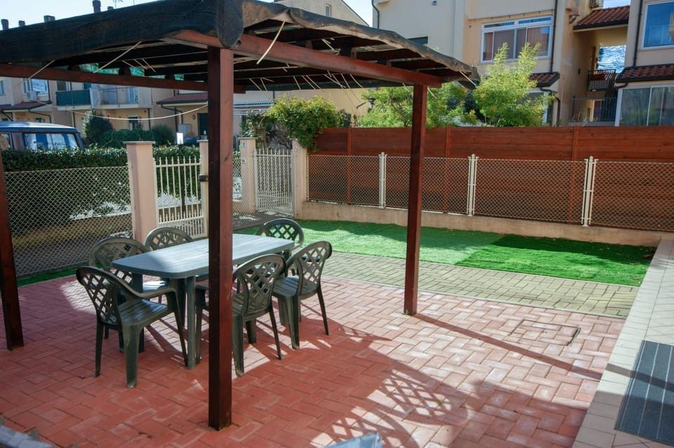 Property building, Patio, Day, View (from property/room), Dining area