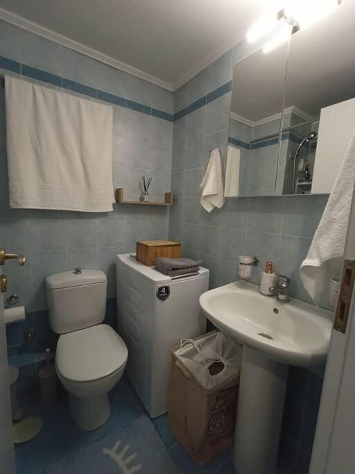 Toilet, Bathroom, towels