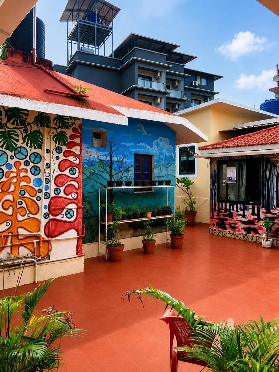 Property building, Patio
