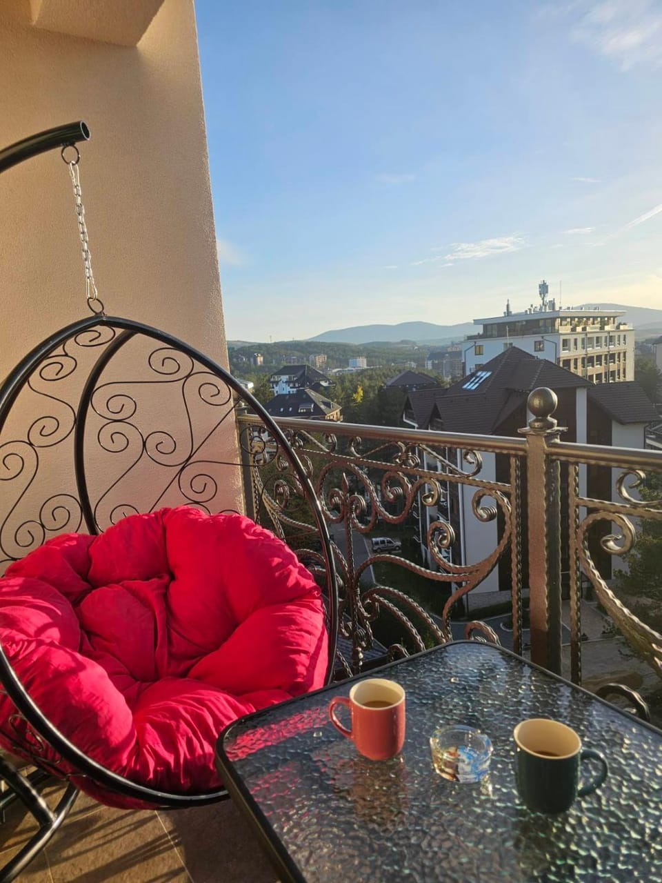 Day, Natural landscape, View (from property/room), Balcony/Terrace, Balcony/Terrace, Seating area, Mountain view