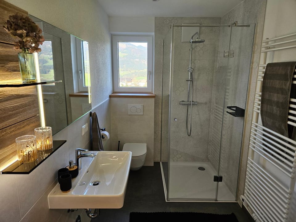 Shower, Toilet, Bathroom, towels