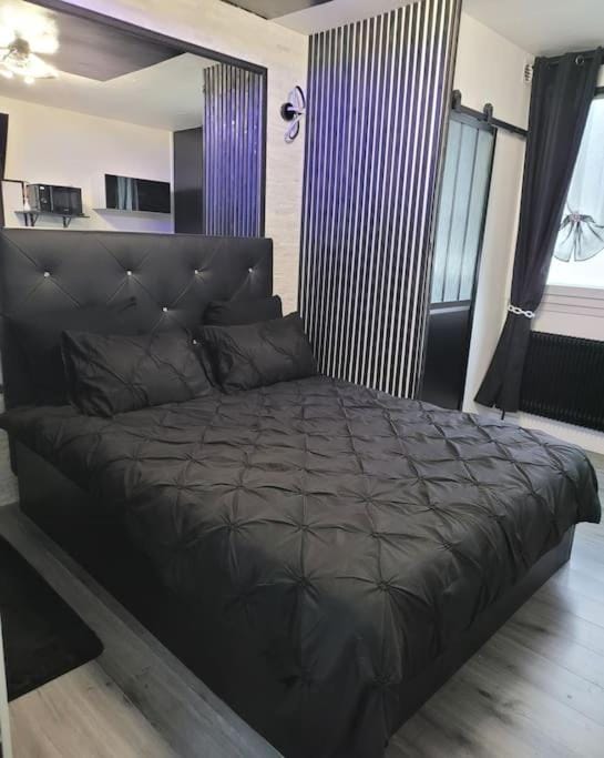 Studio Black and White Apartment in Le Mans