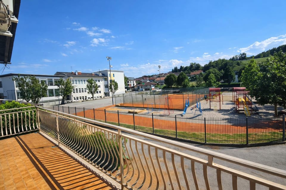 Property building, Day, Natural landscape, Children play ground