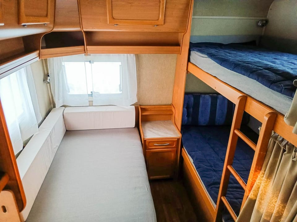 Santa's winter Caravan-Kabe Smaragd Campground/ 
RV Resort in Rovaniemi