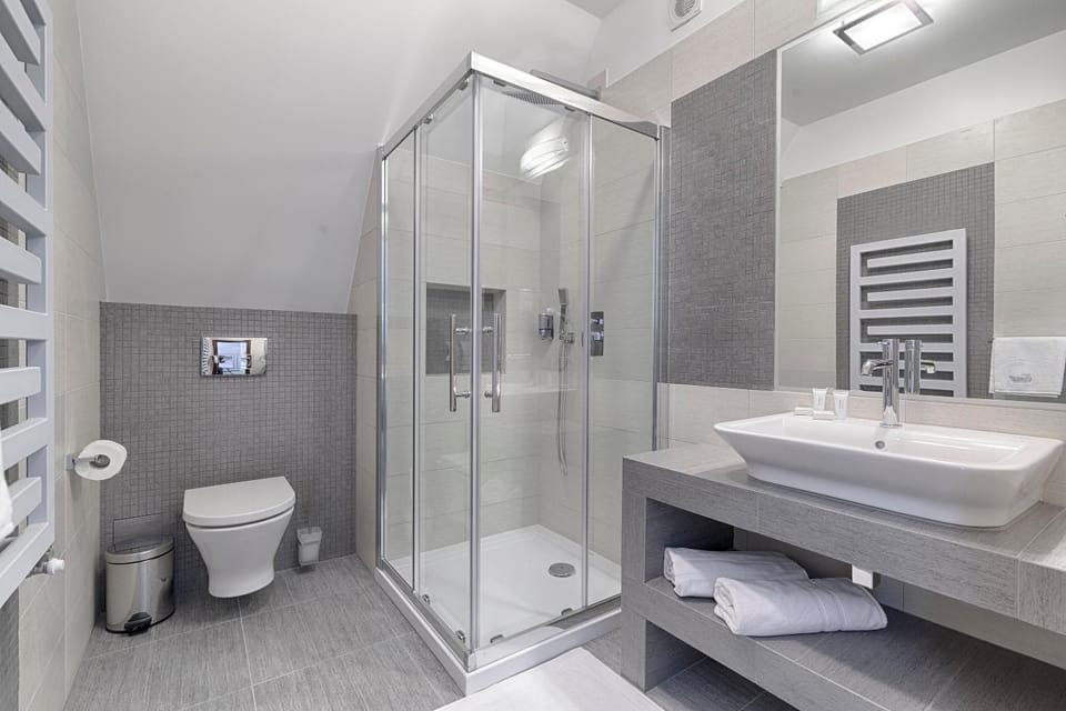 Shower, Toilet, Bathroom, towels