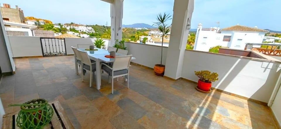 Property building, Day, View (from property/room), Balcony/Terrace, Balcony/Terrace, Dining area, Mountain view
