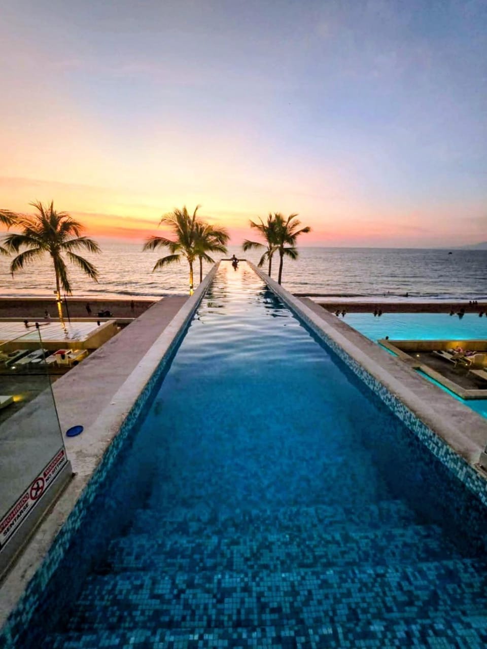 Sea view, Swimming pool, Sunset
