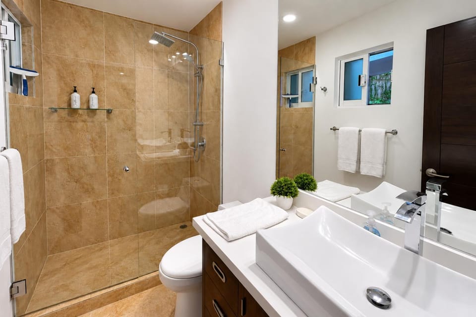Shower, Toilet, Bathroom, towels