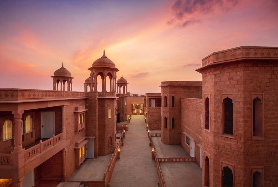 Property building, Nearby landmark, Sunset