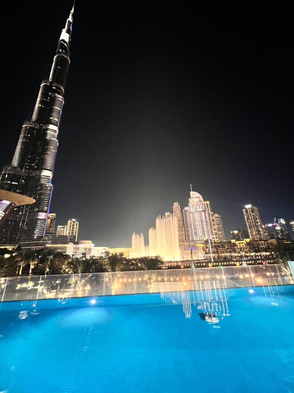 Nearby landmark, Night, City view, Pool view, Swimming pool