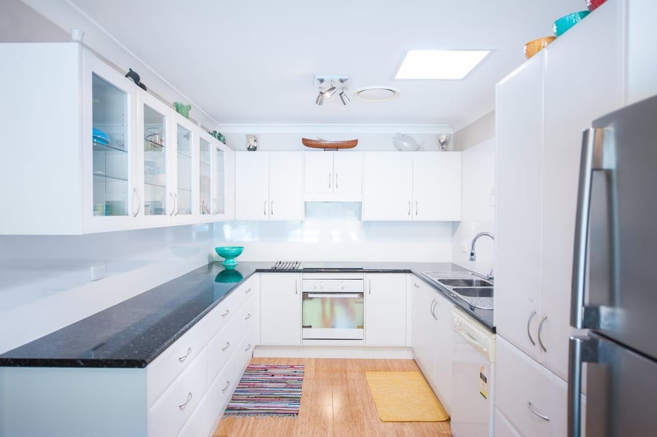 Kitchen or kitchenette, dishwasher, oven, stove, kitchen