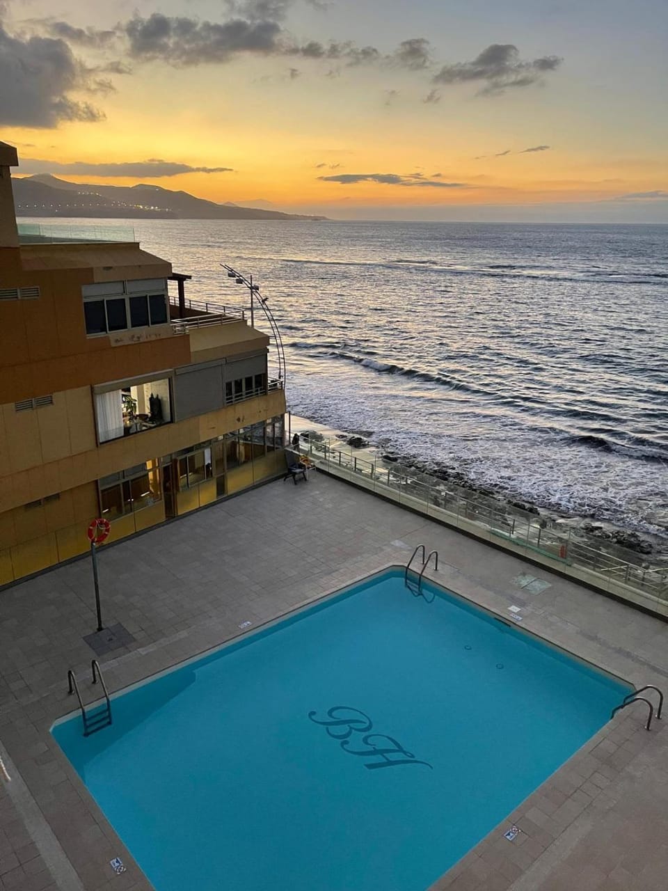 Beach, Sea view, Swimming pool, Sunset